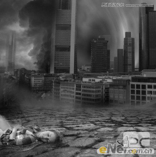 Photoshop合成电影中世界末日城市场景教程
