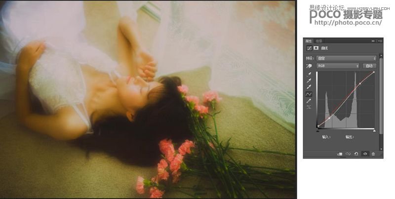 Photoshop调出纯情少女温暖黄色调效果