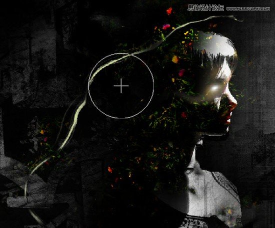 Photoshop创意合成碎片装饰的人像海报教程