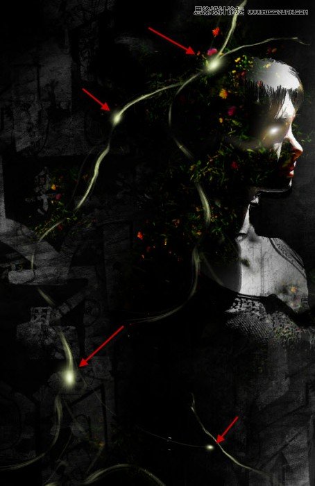 Photoshop创意合成碎片装饰的人像海报教程