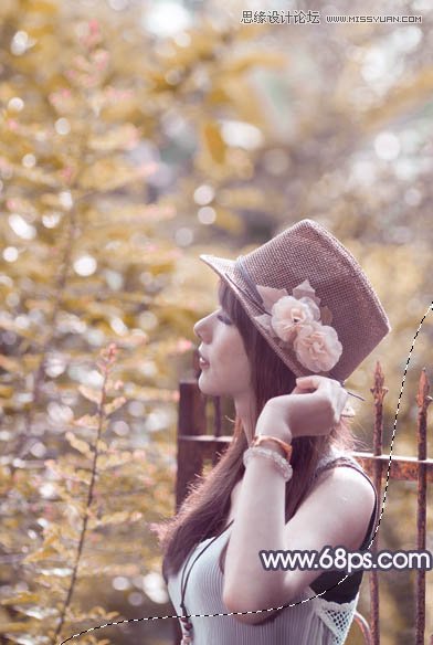 Photoshop调出人像美女秋季暖黄色调,PS教程