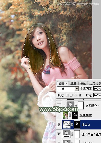 PS调色制作雪景暖色效果的外景美女照片