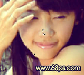 PS调色制作金黄阳光色彩的公园女孩图片