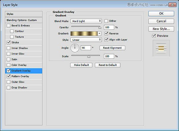 Photoshop制作高档大气的黄金之感艺术字
