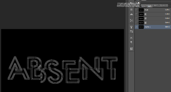 Photoshop设计抽象风格的霓虹字体教程