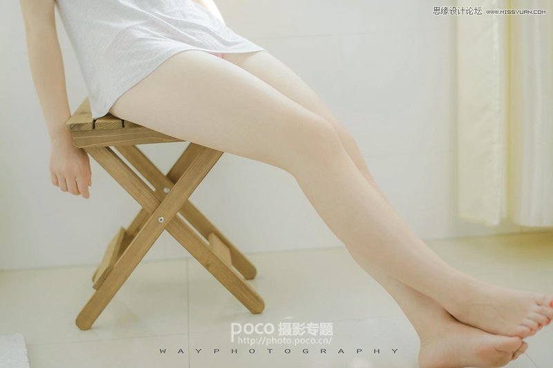 Photoshop调色调出暖色艺术效果夏季美女私房照