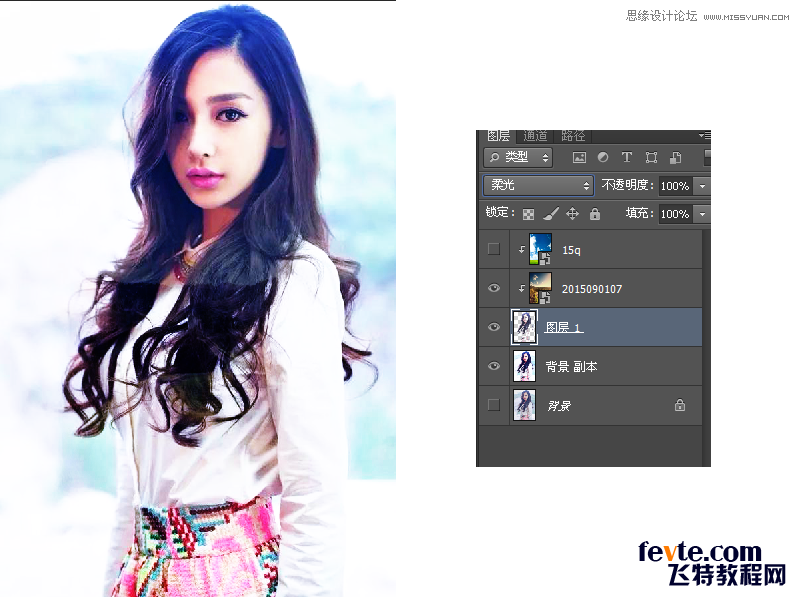 Photoshop制作水彩风格的人像艺术效果,PS教程,