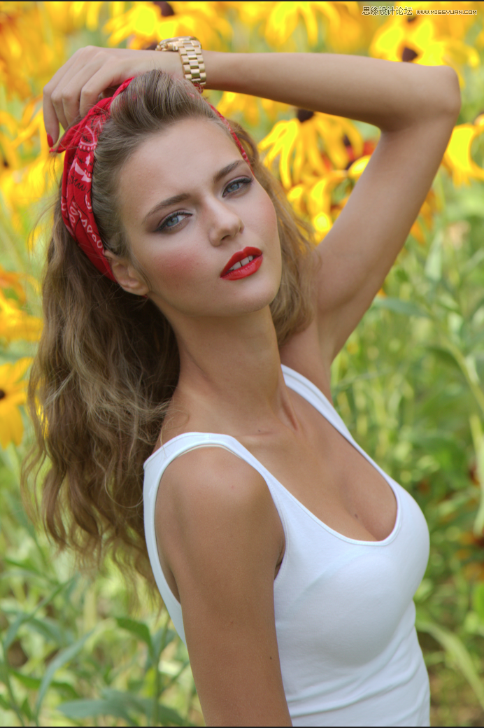 Photoshop简单三步调出古铜色人像效果图,PS教程,