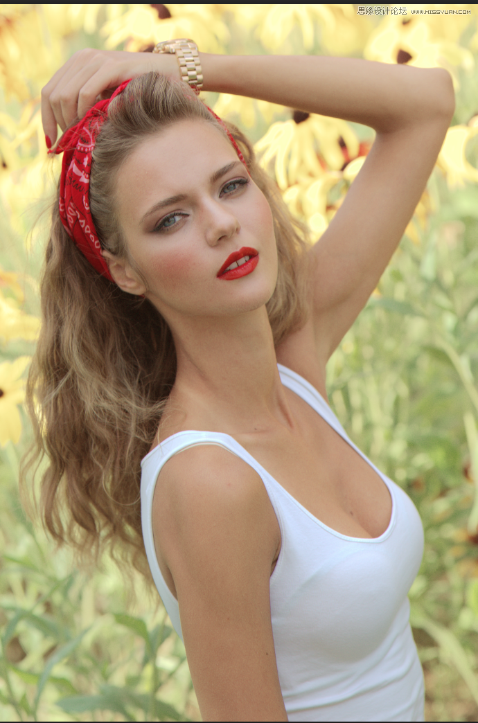 Photoshop简单三步调出古铜色人像效果图,PS教程,