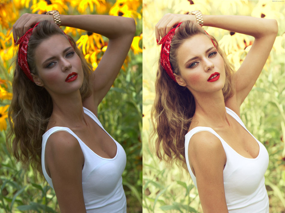 Photoshop简单三步调出古铜色人像效果图,PS教程,