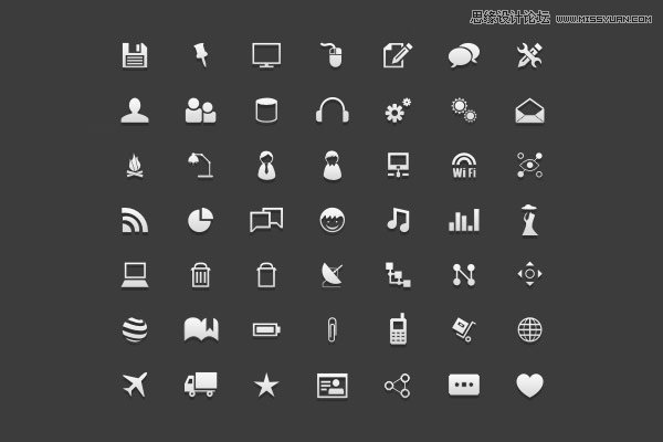 70款国外精美时尚的网页图标下载,PS教程,