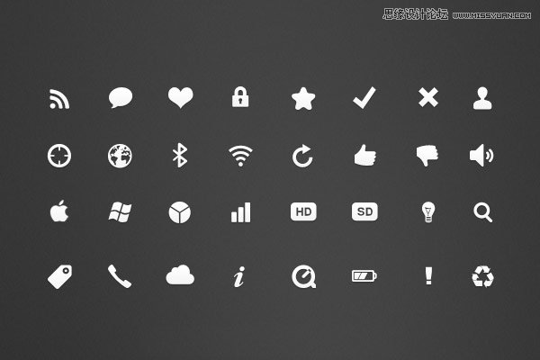 70款国外精美时尚的网页图标下载,PS教程,