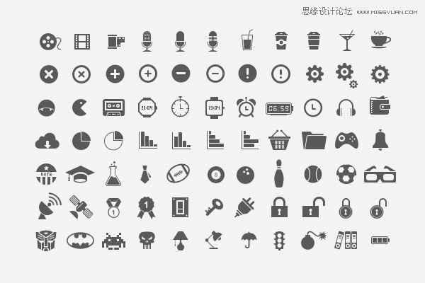 70款国外精美时尚的网页图标下载,PS教程,