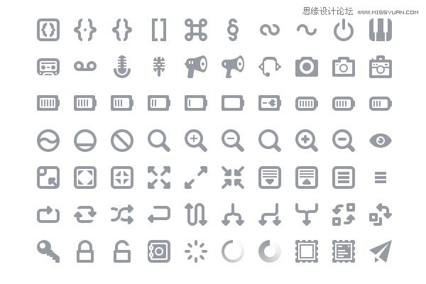 70款国外精美时尚的网页图标下载,PS教程,