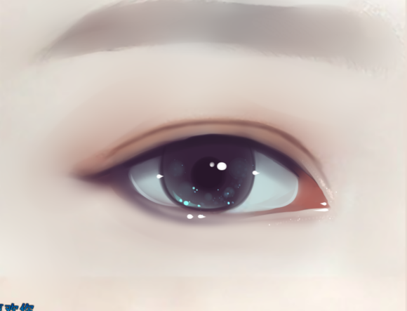 Photoshop详细解析转手绘中眼睛的绘制方法,PS教程,