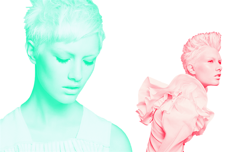 Photoshop制作肖像复古风格的双重影像效果,PS教程,