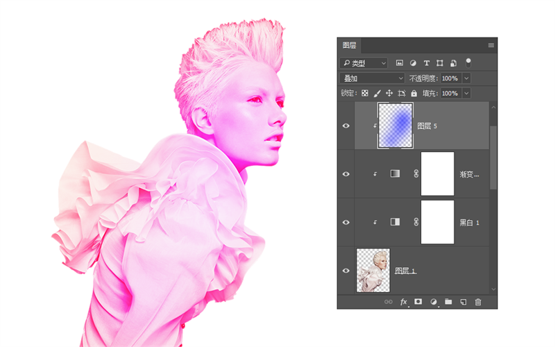 Photoshop制作肖像复古风格的双重影像效果,PS教程,