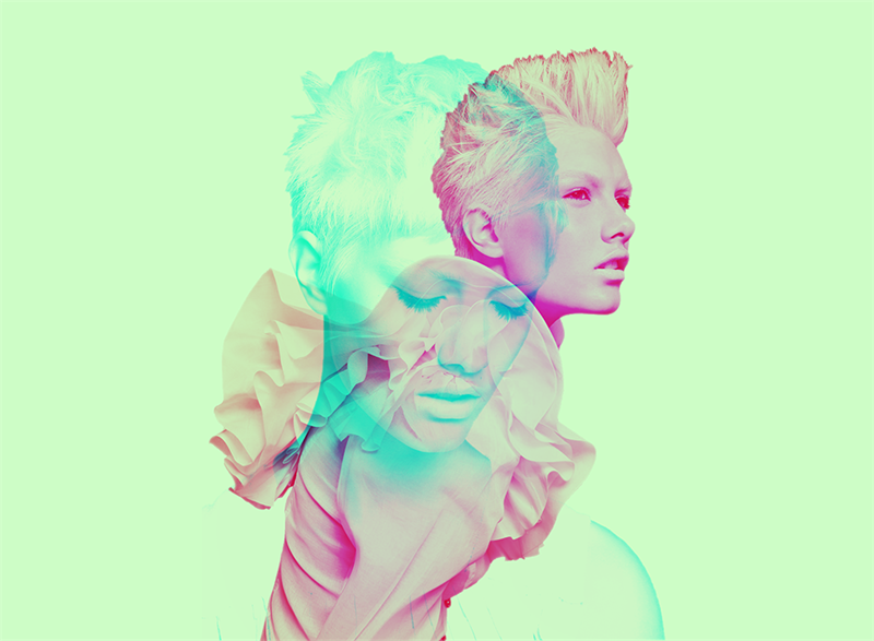 Photoshop制作肖像复古风格的双重影像效果,PS教程,