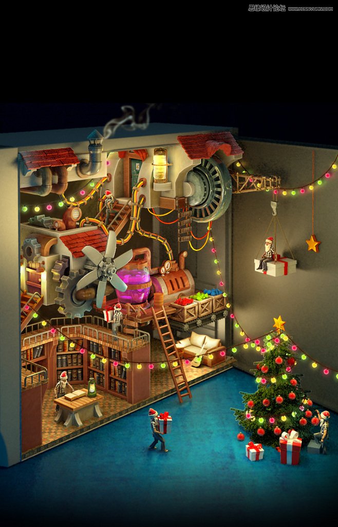 5个技巧设计出富有吸引力的圣诞专题,PS教程,