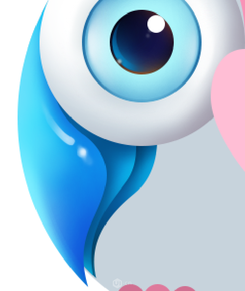 Photoshop绘制立体可爱的猫头鹰图标教程,PS教程,