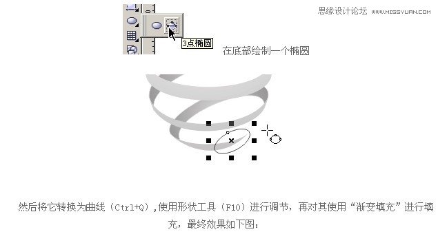 Coreldraw轻松绘制螺旋削皮教程,PS教程,