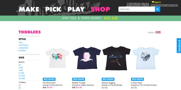 如何设计一个清爽极简的购物网站,PS教程,