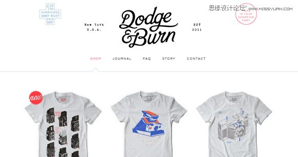 如何设计一个清爽极简的购物网站,PS教程,