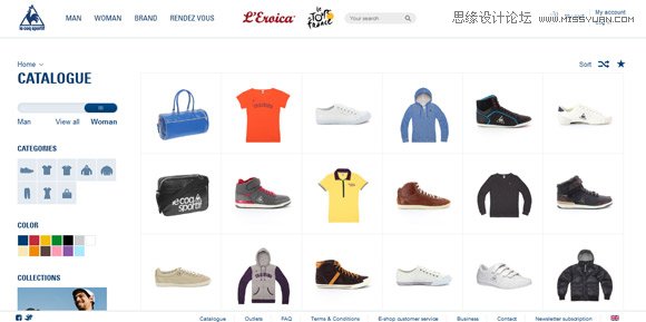 如何设计一个清爽极简的购物网站,PS教程,