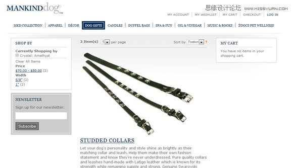 如何设计一个清爽极简的购物网站,PS教程,