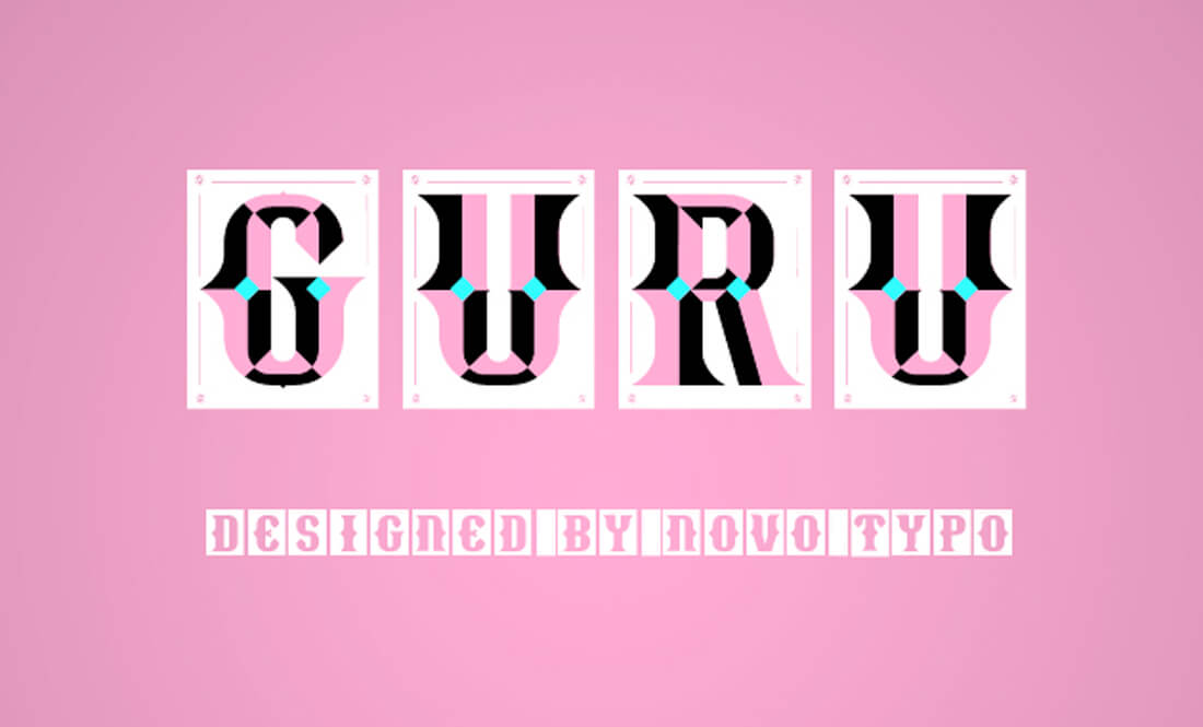 这些流行的缤纷多彩字体正在走向标准化,PS教程,