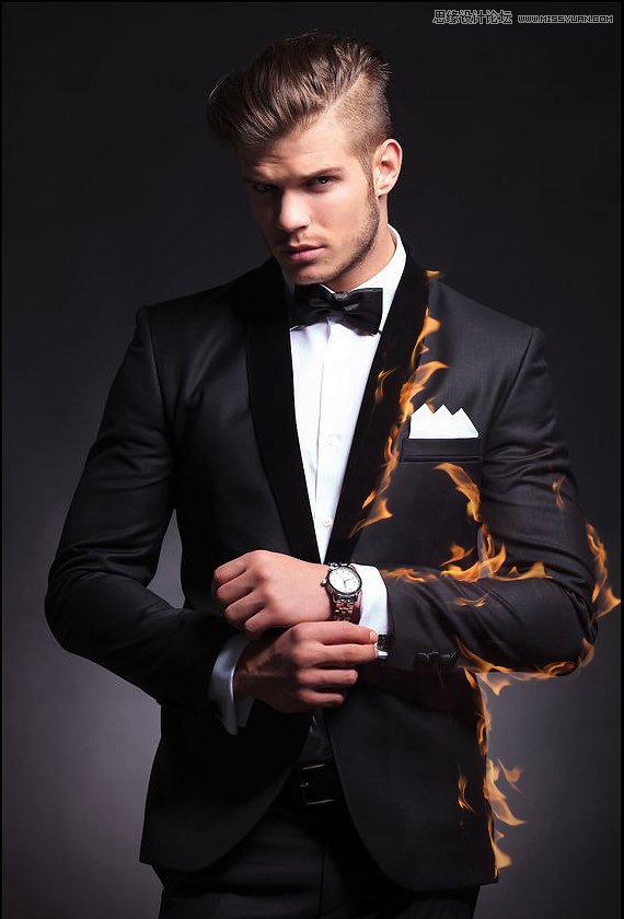 Photoshop制作超酷的火焰燃烧人物效果图,PS教程