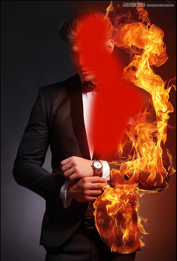 Photoshop制作超酷的火焰燃烧人物效果图,PS教程