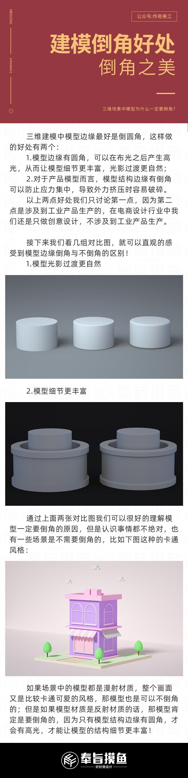 C4D<a href=/photoshop/ target=_blank class=infotextkey>教程</a>：三维场景中模型为什么要倒角