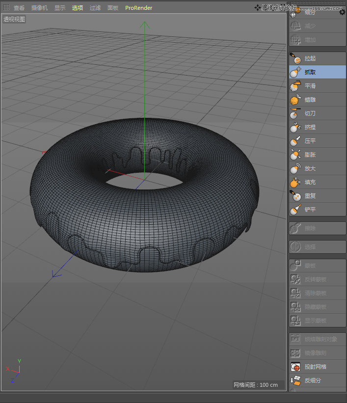 C4D详解甜甜圈美食的建模及渲染