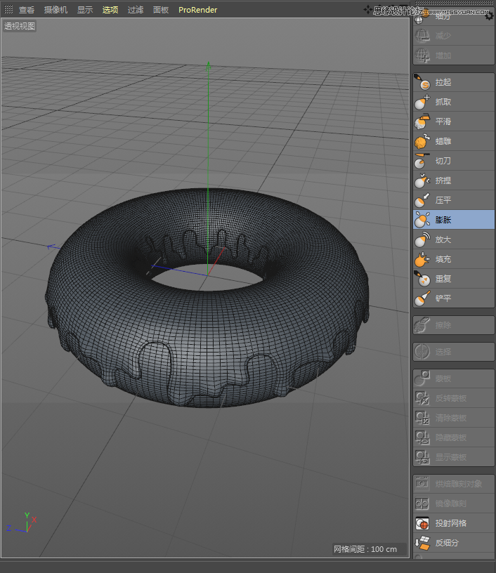 C4D详解甜甜圈美食的建模及渲染