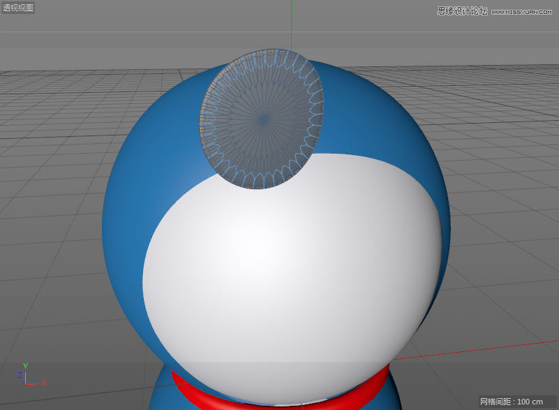 C4D详解机器猫哆啦A梦建模及渲染