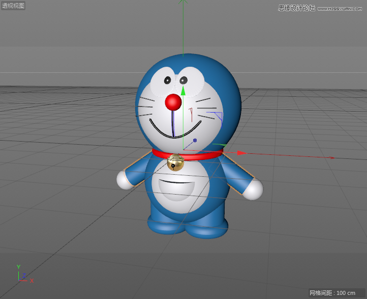 C4D详解机器猫哆啦A梦建模及渲染