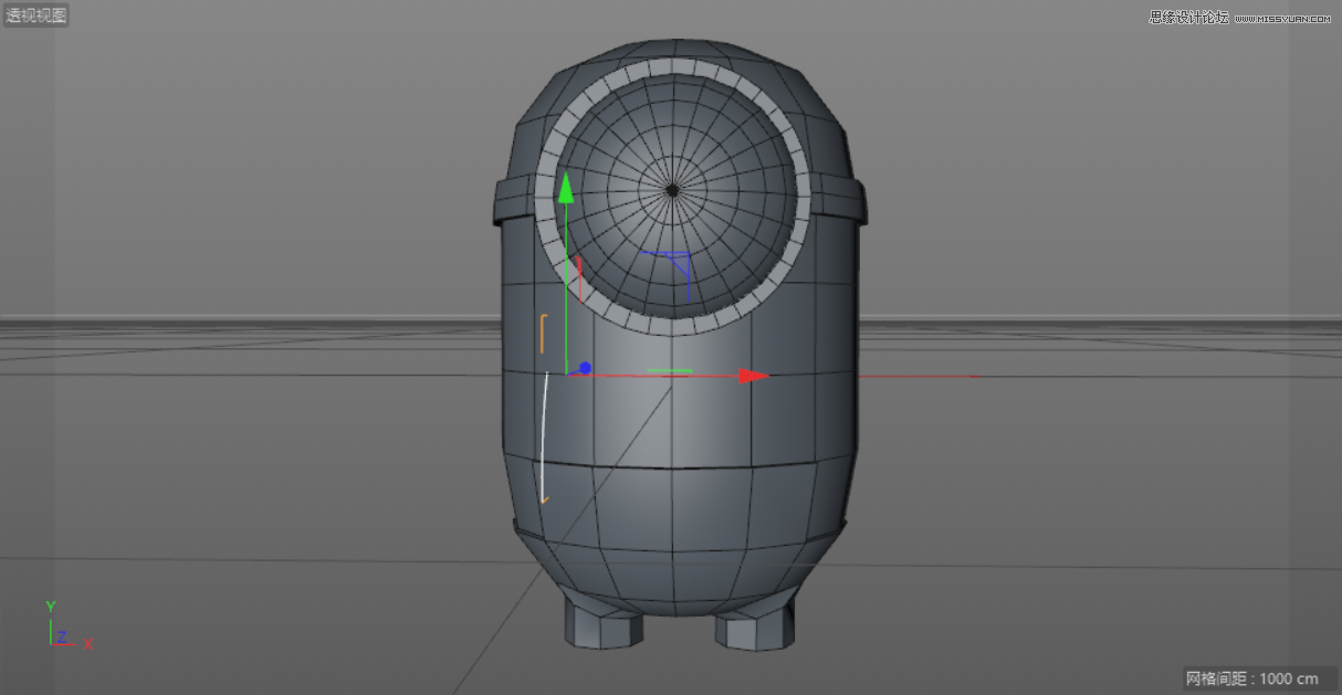 C4D制作呆萌的小黄人建模教程