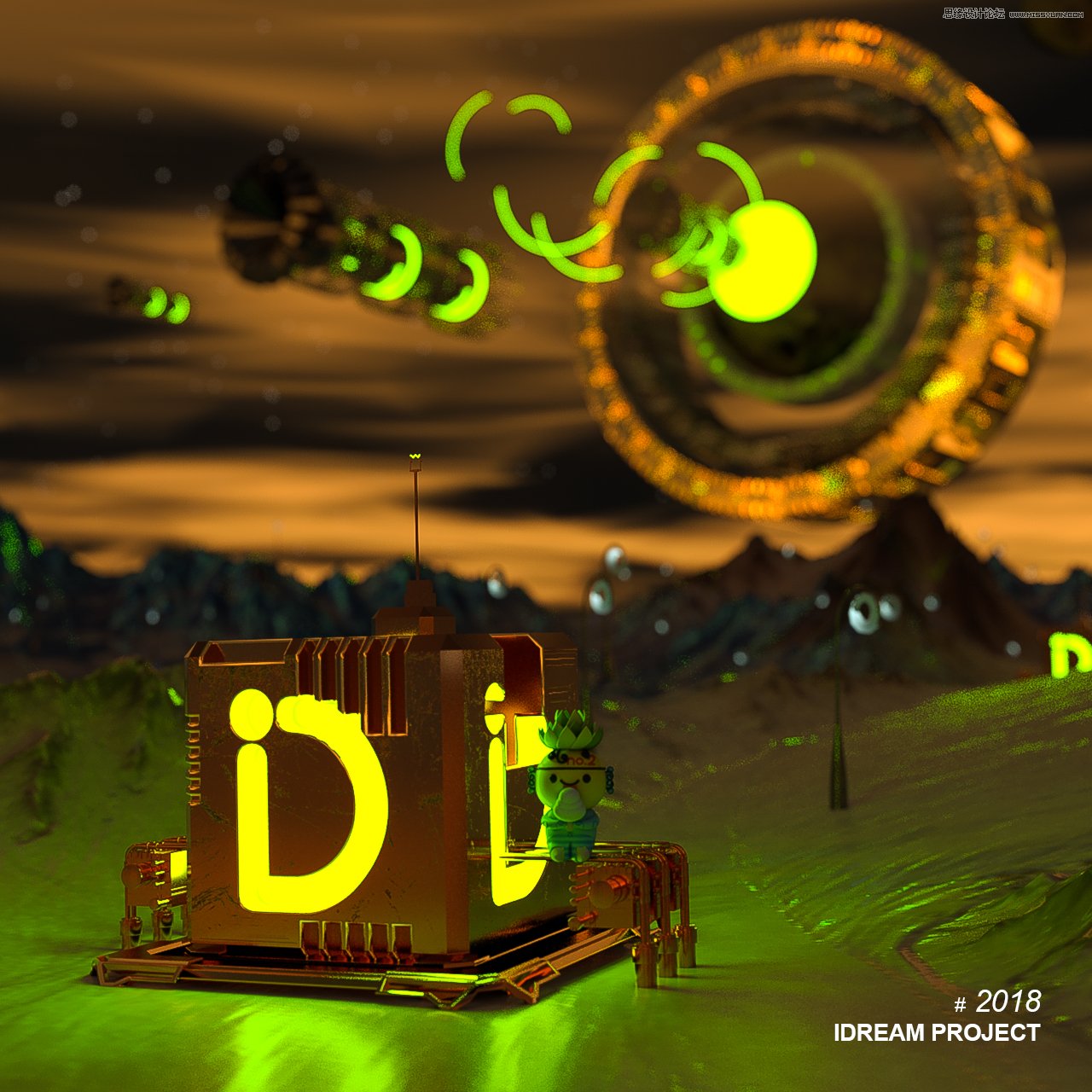 C4D教程：高级渲染技巧之卡通场景