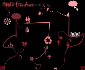 标志花朵等笔刷