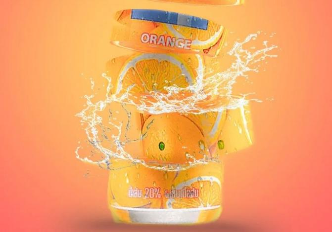 Photoshop制作被切割效果的易拉罐图片教程