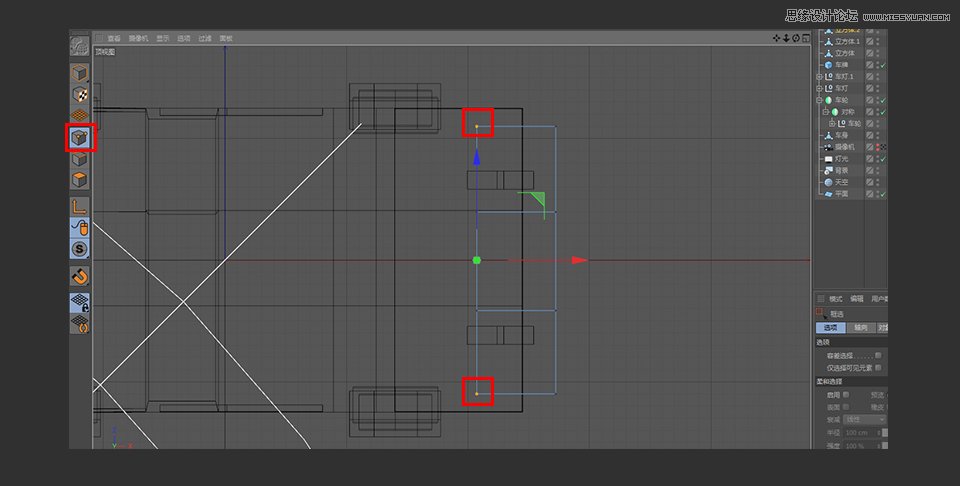 C4D制作逼真的乐高小汽车建模教程