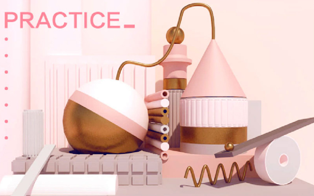 C4D使用简单的形状搭建创意的场景设计教程