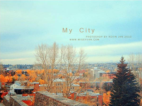 使用Photoshop把废片处理成青红色的艺术图片