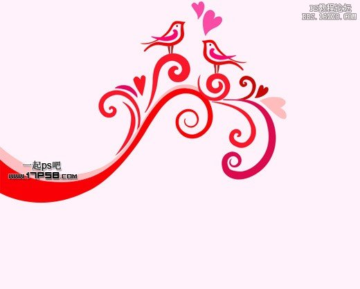 Photoshop鼠绘绘制一张情人节贺卡详细教程