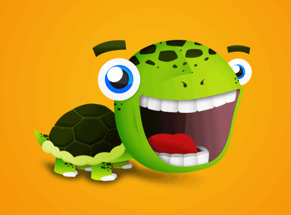 使用Photoshop鼠绘画出大头乌龟卡通形象图片