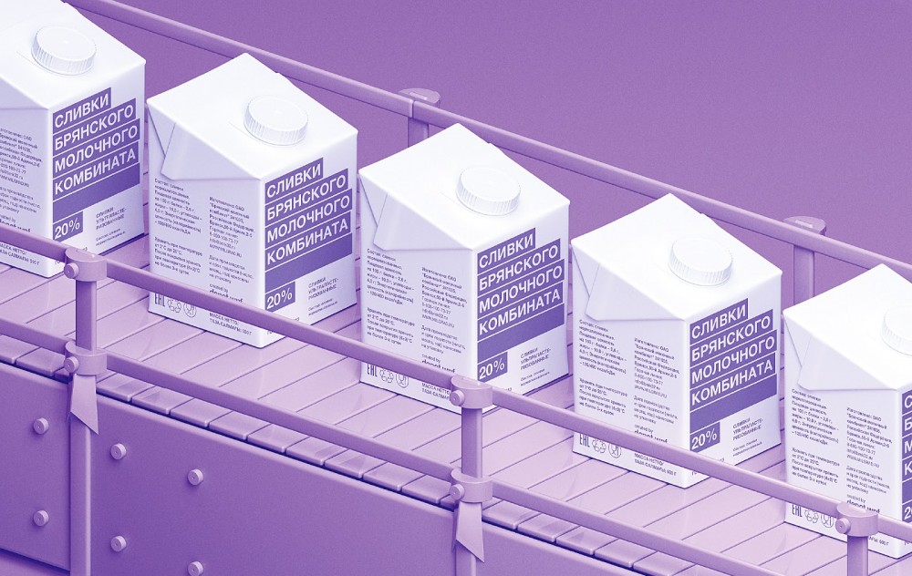 BMK牛奶简约风格包装设计作品欣赏