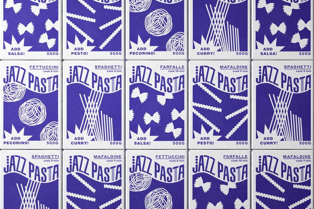 JAZZ PASTA意大利面包装盒设计欣赏