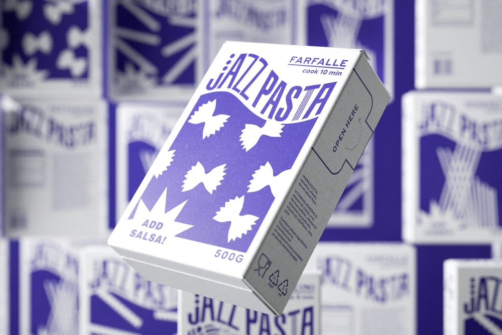JAZZ PASTA意大利面包装盒设计作品欣赏