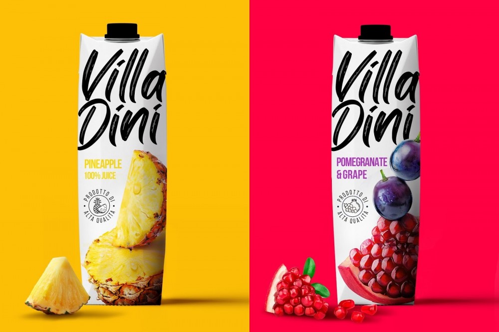Villa Dini果汁包装设计作品欣赏